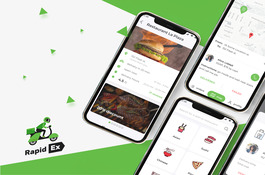 RapidEx - Mobile Application for P2P food delivery service